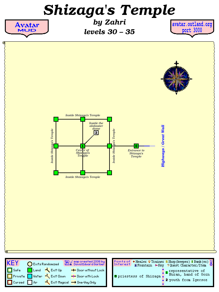 Avatar MUD Area Map - Shizaga's Temple.GIF