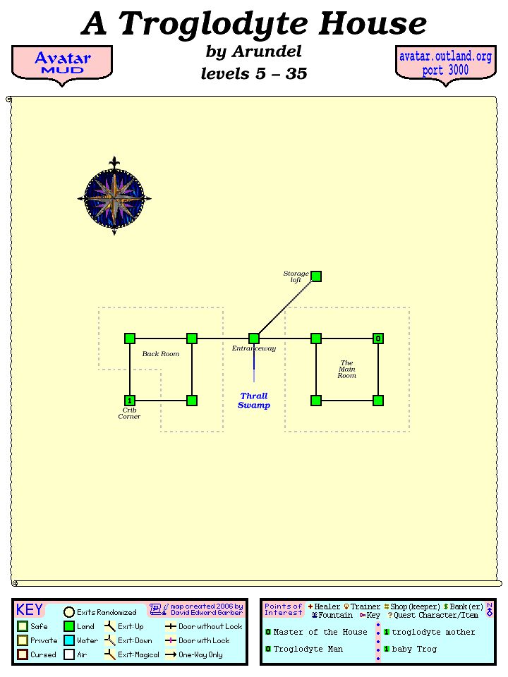 Avatar MUD Area Map - Troglodyte House.GIF